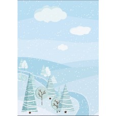 Фетр с рисунком "Фон сезона зима"