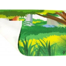 Велкроткань с рисунком "Зеленый лес"