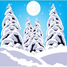 Зима 001 (Картинка печать)