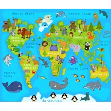 Карта мира 002 (Картинка печать)
