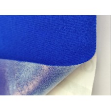 Велкроткань на клеевой основе, синяя, Корея