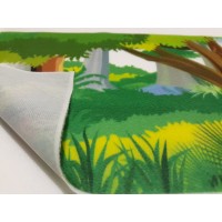 Велкроткань с рисунком "Зеленый лес"
