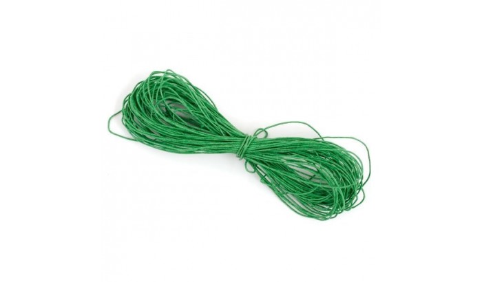 Шнур вощеный зеленый 1 метр