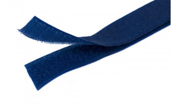 Липучка (велкро) синяя 25 мм, 1 метр
