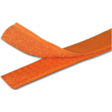 Липучка (велкро) оранжевая 25 мм , 1 метр