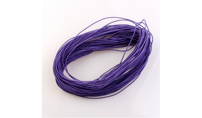 Эластичная резинка 1 мм, фиолетовая, 1 метр