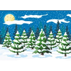 Сублимационная печать "Зимний лес"