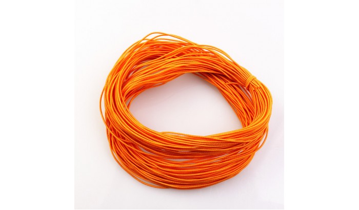 Эластичная резинка 1 мм, оранжевая